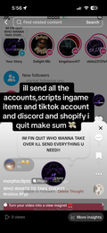 tiktok,discord,fias accounts,website  I QUIT! DM AFTER BUY